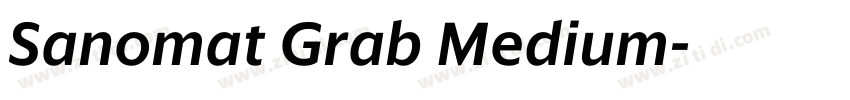 Sanomat Grab Medium字体转换 Sanomat Grab Medium字体转换
